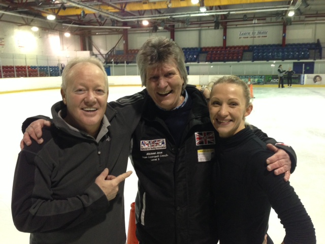 Michael with Keith Chegwin and Olga Sharutenko